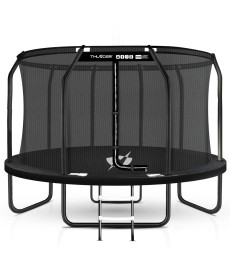 Батут THUNDER INSIDE ELITE з внутрішньою сіткою 14 футів 427 см чорний