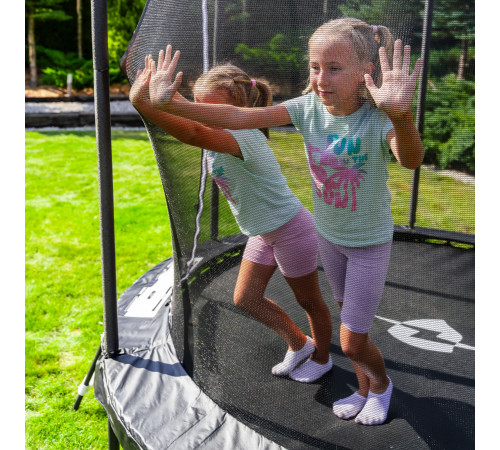 Батут THUNDER INSIDE ELITE з внутрішньою сіткою 14 футів 427 см чорний