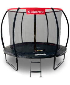 Батут inSPORTline Flea PRO з внутрішньою сіткою 366 см чорний