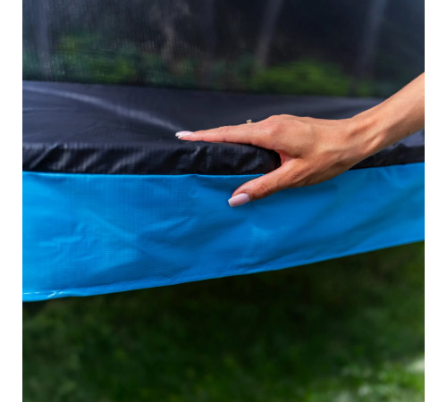 Батут THUNDER INSIDE ULTRA з внутрішньою сіткою 10 футів 305 см чорно-блакитний