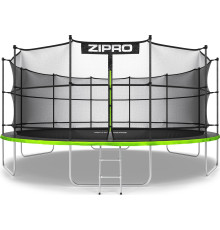 Батут Zipro Jump Pro з внутрішньою сіткою 16 футів 496 см чорно-зелений