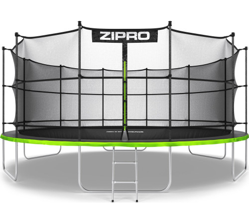 Батут Zipro Jump Pro з внутрішньою сіткою 16 футів 496 см чорно-зелений