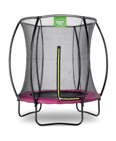 Батут EXIT Silhouette з зовнішньою сіткою 183 см рожевий
