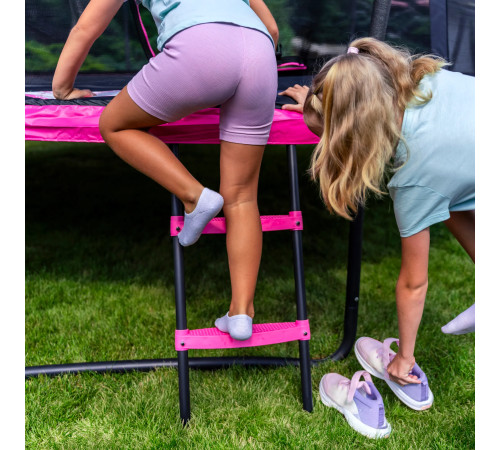 Батут THUNDER INSIDE ULTRA з внутрішньою сіткою 16 футів 488 см чорно-рожевий