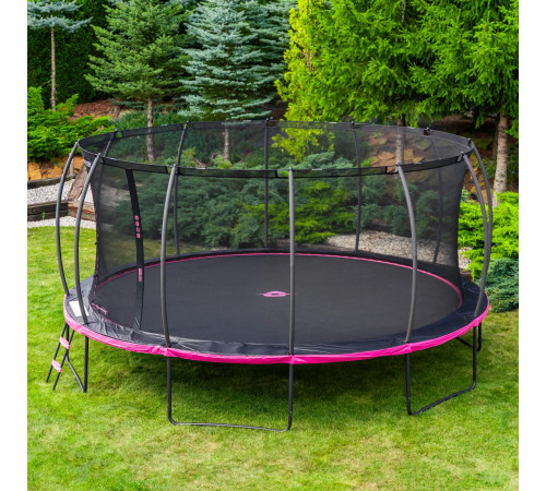 Батут THUNDER INSIDE ULTRA з внутрішньою сіткою 16 футів 488 см чорно-рожевий