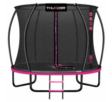 Батут THUNDER INSIDE ULTRA з внутрішньою сіткою 6 футів 183 см чорно-рожевий