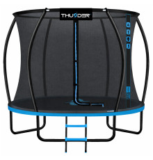 Батут THUNDER INSIDE ULTRA з внутрішньою сіткою 8 футів 244 см чорно-блакитний