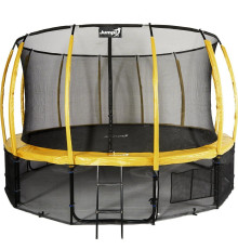 Батут Jumpi Maxy Comfort Plus з внутрішньою сіткою 16 футів 487 см жовтий