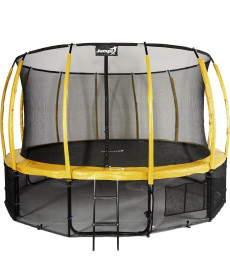 Батут Jumpi Maxy Comfort Plus з внутрішньою сіткою 16 футів 487 см жовтий