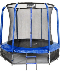Батут Jumpi Maxy Comfort з внутрішньою сіткою 244 см синій