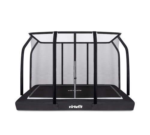 Батут VIRTUFIT з внутрішньою сіткою 183 x 274 см чорний