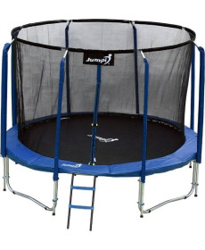 Батут Jumpi Maxy Comfort з внутрішньою сіткою 312 см синій