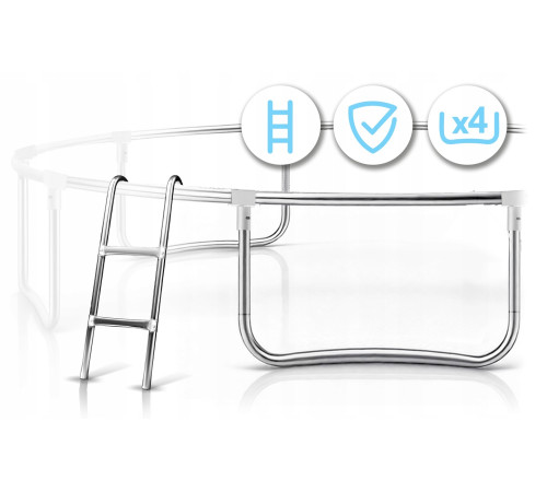 Батут Neo-Sport NS-13Z241 з зовнішньою сіткою 13 футів 404 см, чорно-червоний