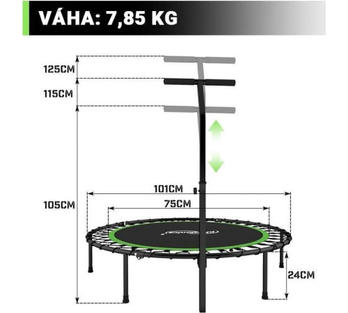 Батут Physionics JG868773.5 FT101 см Батут Physionics JG868773.5 FT101 см