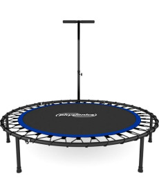Батут для фітнесу Physionics JG868773 з поручнем 5 футів 101 см чорно-синій
