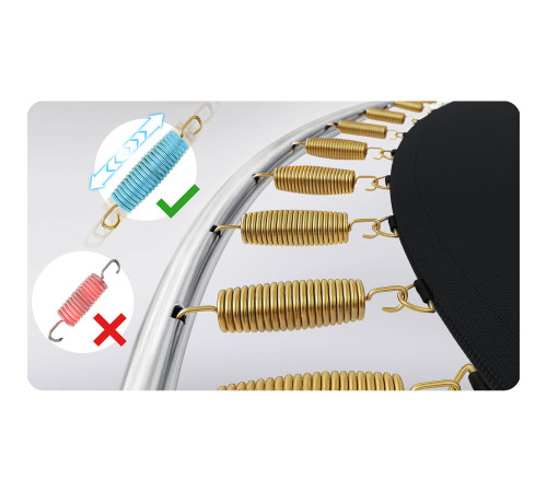 Батут Neo-Sport NS-13Z221 з зовнішньою сіткою 13 футів 404 см, чорно-синя