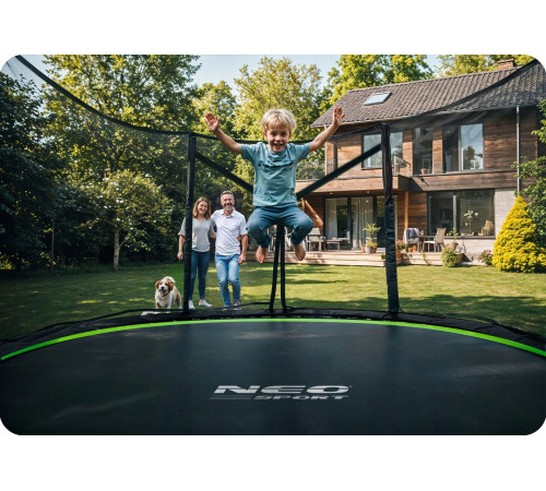 Батут Neo-Sport NS-13Z231 з зовнішньою сіткою 13 футів 404 см