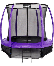 Батут Jumpi Maxy Comfort Plus з внутрішньою сіткою 8,5 футів 252 см фіолетовий