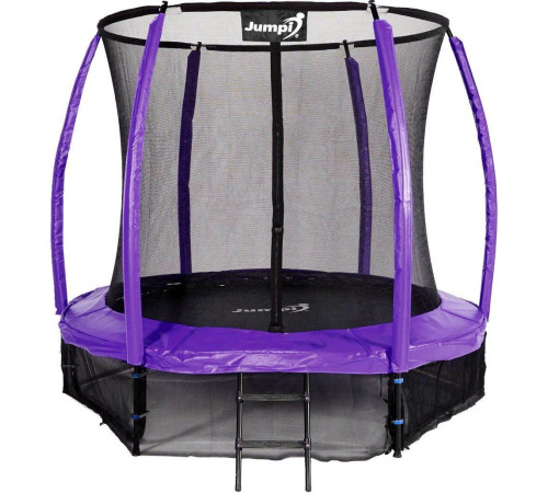 Батут Jumpi Maxy Comfort Plus з внутрішньою сіткою 8,5 футів 252 см фіолетовий Батут Jumpi Maxy Comfort Plus з внутрішньою сіткою 8,5 футів 252 см фіолетовий