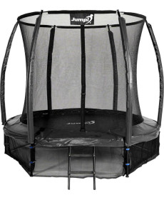 Батут Jumpi Maxy Comfort Plus з внутрішньою сіткою 8,5 футів 252 см чорний