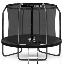 Батут THUNDER INSIDE ELITE з внутрішньою сіткою 8 футів 244 см чорний