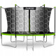 Батут Neo-Sport NS-15Z241 з внутрішньою сіткою 15 футів 465 см, чорно-зелений