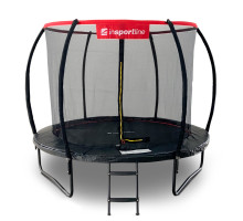 Батут inSPORTline Flea PRO з внутрішньою сіткою 305 см чорний