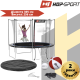 Батут Hop-Sport з зовнішньою сіткою 10 футів 305 см чорно-синій