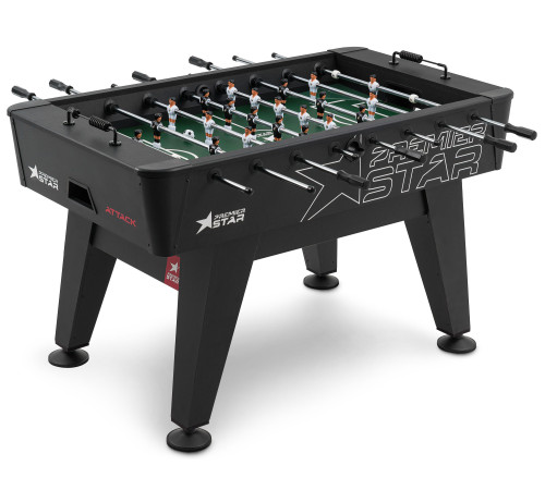 Настільний футбол Hop-Sport Attack, 147,5 x 81 x 90 см - чорний Настільний футбол Hop-Sport Attack, 147,5 x 81 x 90 см - чорний