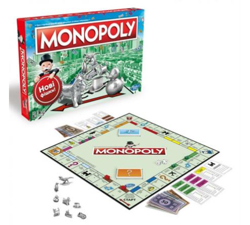 Настільна гра Hasbro Монополія класична укр. мовою (C1009) Настільна гра Hasbro Монополія класична укр. мовою (C1009)