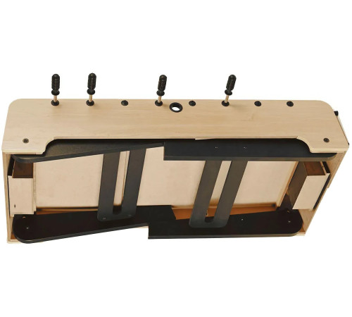 Настільний футбол Garlando F-3 Foldy Maplewood, 137 х 95 х 81 см, бежево-чорний