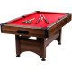 Більярдний стіл GamesPlanet Trendline Dawn 6ft + аксесуари, 184 x 108 x 82 см - коричнево-червоний