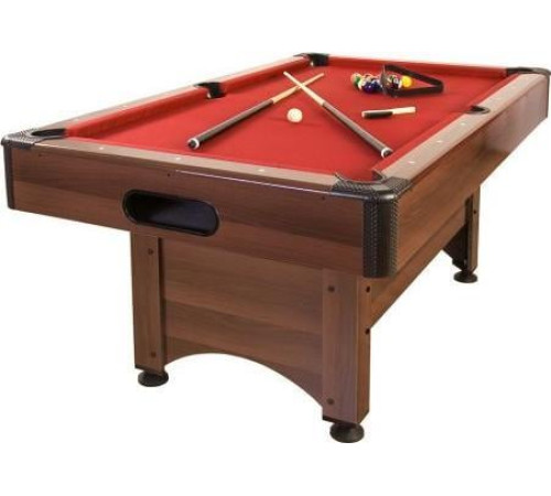 Більярдний стіл GamesPlanet Trendline Dawn 6ft + аксесуари, 184 x 108 x 82 см - коричнево-червоний Більярдний стіл GamesPlanet Trendline Dawn 6ft + аксесуари, 184 x 108 x 82 см - коричнево-червоний