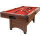 Більярдний стіл GamesPlanet Trendline Dawn 6ft + аксесуари, 184 x 108 x 82 см - коричнево-червоний