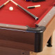 Більярдний стіл GamesPlanet Trendline Dawn 6ft + аксесуари, 184 x 108 x 82 см - коричнево-червоний