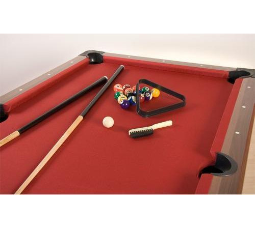 Більярдний стіл GamesPlanet Trendline Dawn 6ft + аксесуари, 184 x 108 x 82 см - коричнево-червоний Більярдний стіл GamesPlanet Trendline Dawn 6ft + аксесуари, 184 x 108 x 82 см - коричнево-червоний