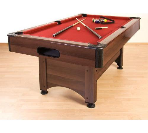 Більярдний стіл GamesPlanet Trendline Dawn 6ft + аксесуари, 184 x 108 x 82 см - коричнево-червоний Більярдний стіл GamesPlanet Trendline Dawn 6ft + аксесуари, 184 x 108 x 82 см - коричнево-червоний