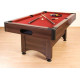 Більярдний стіл GamesPlanet Trendline Dawn 6ft + аксесуари, 184 x 108 x 82 см - коричнево-червоний