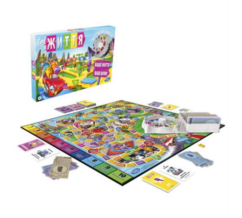 Настільна гра Hasbro Games Гра в життя оновлена українська версія (F0800) Настільна гра Hasbro Games Гра в життя оновлена українська версія (F0800)