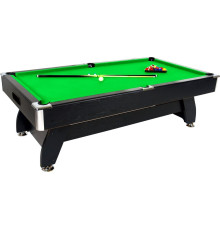 Більярдний стіл Thunder 8FT BOLD-BLACK, 252 х 140 х 80 см - зелено-чорний