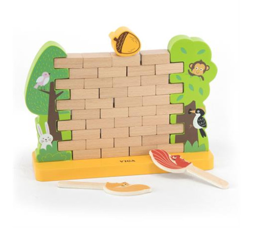Настільна гра Viga Toys Стіна з цеглинок (44566) Настільна гра Viga Toys Стіна з цеглинок (44566)