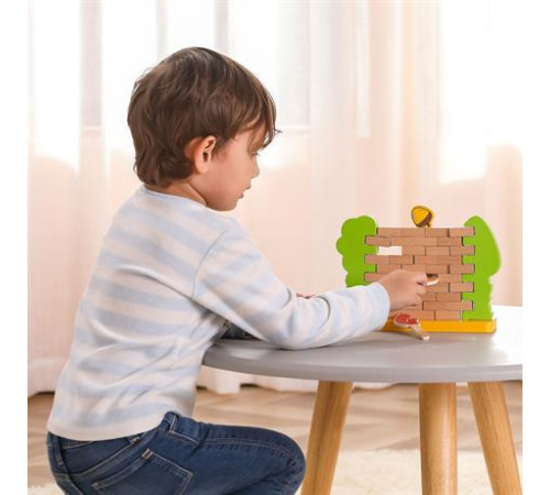 Настільна гра Viga Toys Стіна з цеглинок (44566) Настільна гра Viga Toys Стіна з цеглинок (44566)