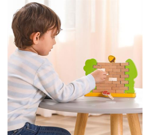 Настільна гра Viga Toys Стіна з цеглинок (44566) Настільна гра Viga Toys Стіна з цеглинок (44566)