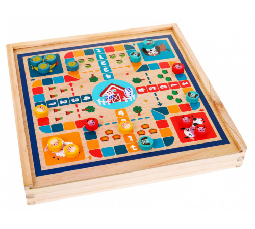Настільний набір 6в1 Ramiz Trylma Snakes and Ladders Chess Chinese GO Настільний набір 6в1 Ramiz Trylma Snakes and Ladders Chess Chinese GO