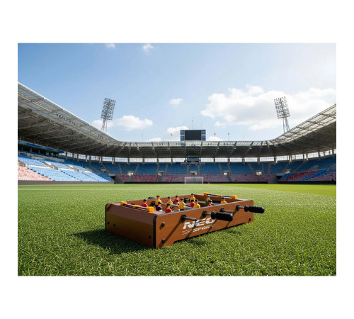 Настільний футбол Neo-Sport NS-439, 34,5 x 22 x 7 см, коричневий