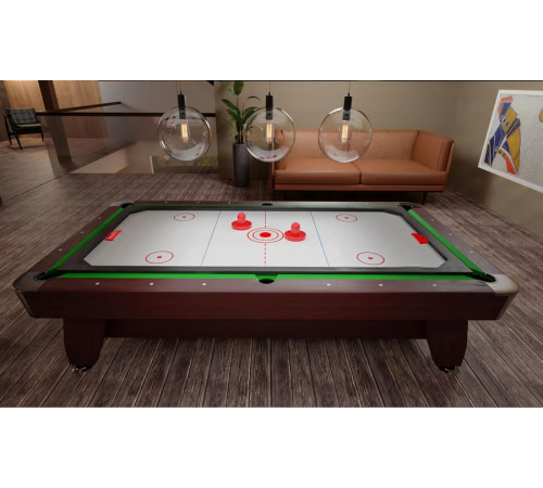 Більярдний стіл Hop-Sport Vip Extra 9 FT з накладками для пінг-понгу та аерохокею, 281 х 155 х 80 см