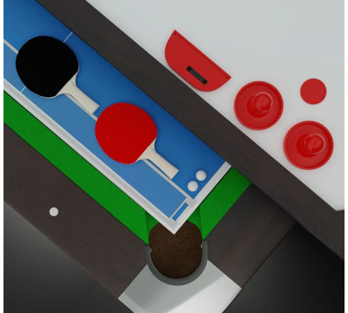 Більярдний стіл Hop-Sport Vip Extra 9 FT з накладками для пінг-понгу та аерохокею, 281 х 155 х 80 см