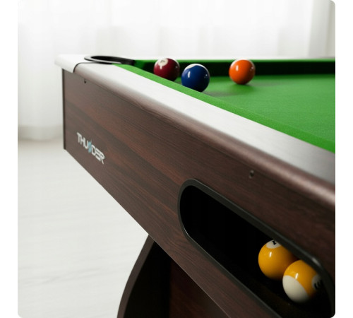 Більярдний стіл THUNDER BOLD-BROWN 7FT, 214 х 122 х 81 см