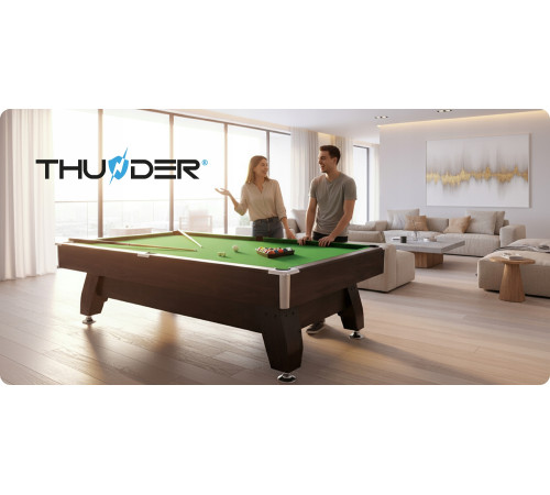 Більярдний стіл THUNDER BOLD-BROWN 7FT, 214 х 122 х 81 см
