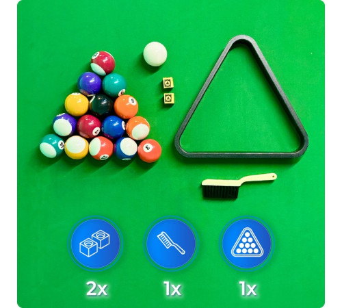 Більярдний стіл THUNDER BOLD-BLACK 7FT, 214 х 122 х 81 см